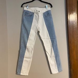501 Tapered two toned Jeans